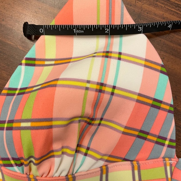 🌺HPx2🍹CUTE!! VS Plaid Halter Bikini Tie-Up Top - Picture 6 of 10